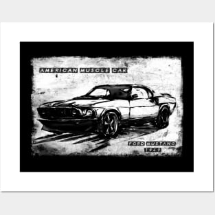 american muscle car Posters and Art